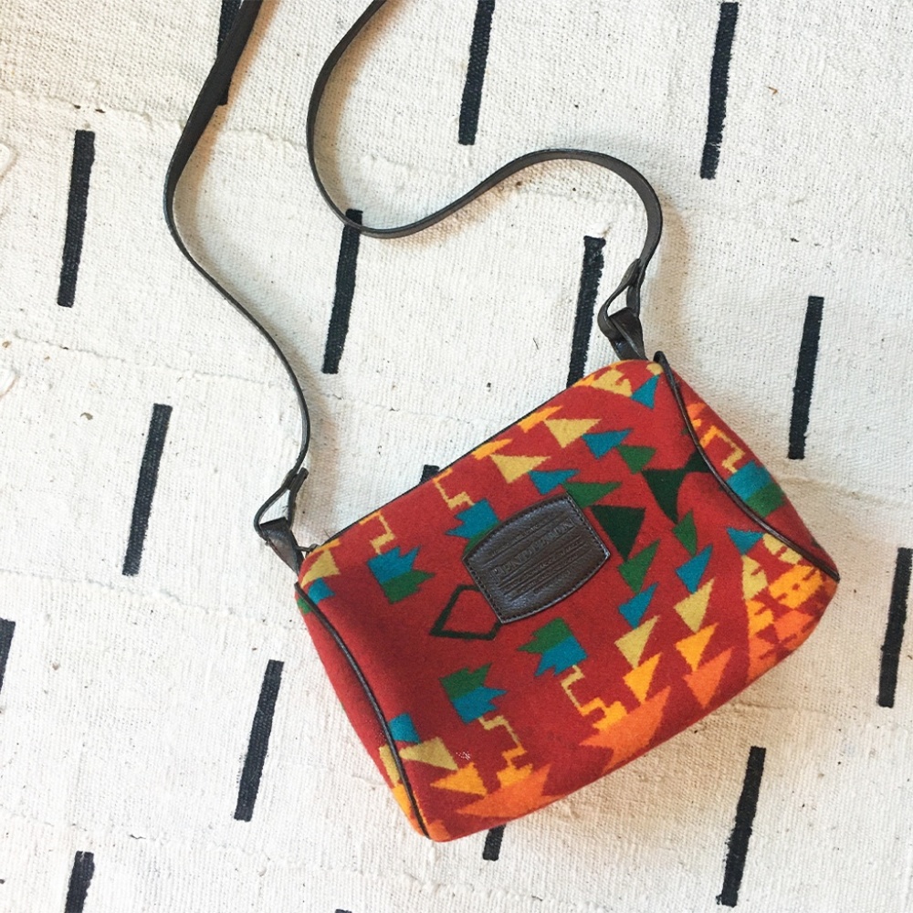 Vintage Pendleton Wool Crossbody Purse